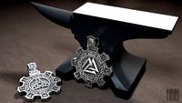 pendant with runes | 3D
