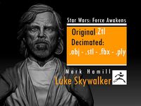 Mark Hamill - Luke Skywalker -old - Star wars the force awakens | 3D