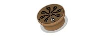 Floor simple Drain trap Round d102 4 inch odore block 3d print | 3D