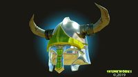 Horned Helm HighPoly 3D Printable | 3D