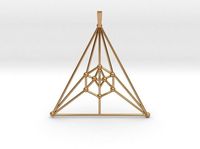 Math Graph Icosahedron Pendant  | 3D