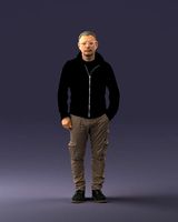 Style man in khaki pants 1008 3d print ready | 3D