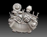old man and old woman for CNC Router and 3D printer | 3D