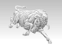 Angry bull relief | 3D