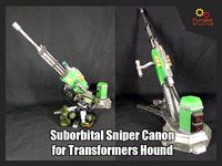 Suborbital Sniper Canon for Transformers Hound | 3D