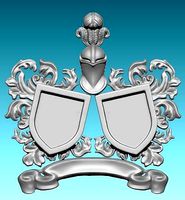 Blason Medieval - Escudo de Armas STL CNC ARTCAM ASPIRE | 3D