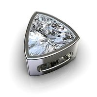 Diamond pendant  trillion | 3D