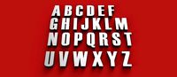HAETTEN Font uppercase and lowercase 3D Letters STL FILE | 3D