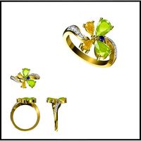 Color stonerings sets jewellery 3dm files for sale download | 3D