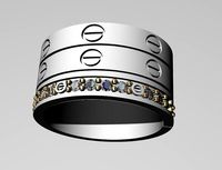 cartier ring | 3D