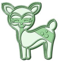 Bamby cookie cutter | 3D