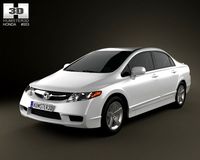 Honda Civic Sedan 2009 3D Model