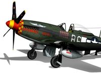 North American P51D Mustang Speedball Alice 3D Model