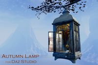 Autumn Lamp for Daz Studio