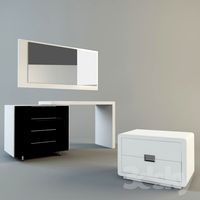 cosmetic table and bedside table