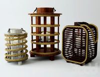 Wood & Rope Lanterns