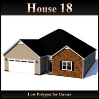 Low Polygon House 18 3D Model