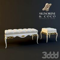 Скамья и пуф Signorini & coco, Forever