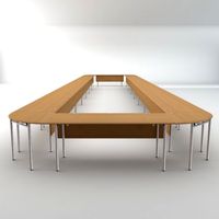 Long Conference Table 3D Model