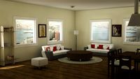 Classic Living Room 3D Model