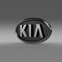 Kia motors logo 3D Model