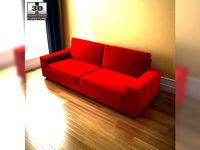 IKEA Kivik Threeseat sofa 3D Model