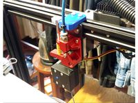 PTFE tube holder mount for dual gear extruder on Ender 5 Plus