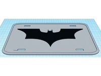 The Dark Knight Dual Color License Plate