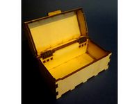 Wooden box. Fully laser cut.