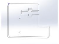 Anet A6 Y axis endstop holder