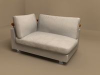Patrik sofa element by Flexform 3D Model