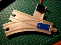 Brio servo turnout (left, 45degree)