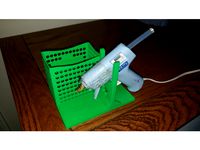 Hot Glue Gun Holder with Basket