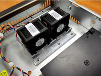 Fan holder on PCI-E slot for Supermicro 5019C-M4L platform