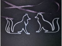 Fox outline jewellery