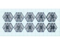 Starfinder Starship initiative  tracking hex tokens