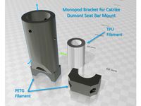 Catrike Camera Mount System Using a Monopod