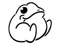 Frog stencil