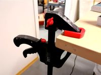 Quick plastic clamp upper part