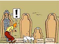 Tintin et les cigares du pharaon - Sarcophages