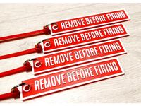 Remove Before Firing Safety Flag