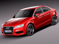 Audi A3 sedan 2014 3D Model