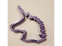Unicorn head cookie cutter