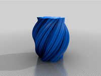 Twistet Koch SnowFlake Vase - Different Levels
