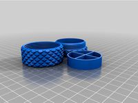 Knurled Box and Lid with additional housing (for tablets)