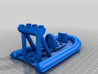 Fireman Sam Boat for Bricks Like Lego Duplo