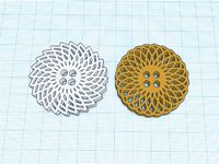 Fancy 4-holed Buttons