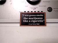 George Michael "I was gonna smoke the marijuana like a cigarette" plaque (From Arrested Development)  Remix