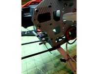 Trex-500 rear mount plate for Frsky R-XSR