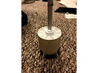 Crapper rocket toilet bowl brush holder
